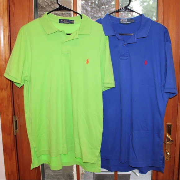 Polo Ralph Lauren Other - Two Polo Ralph Lauren Polos Green/Blue Large